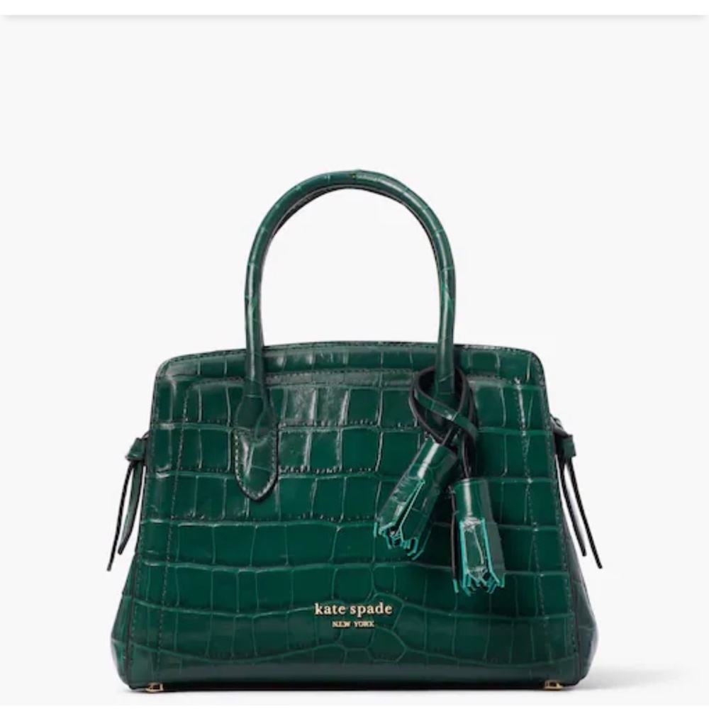 KATE SPADE Knott Croc-embossed Mini Satchel